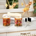 thumbnail image 4 of Yayeee 2 Pack Qtip Holder Bathroom Cotton Swab Canister with Lid Clear Dispenser Set, Abstract Floral, 4 of 6