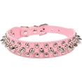 thumbnail image 1 of Colliers pour Animaux en Cuir Pu avec Rivets Cloutés et Réglables pour Chats Chiots Chiens - Jxlgv, 1 of 5