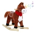 thumbnail image 3 of Interactive Rocking Horse with Sound & Moving Parts, Plush Riding Toy for Kids 1-6 Years, 110lbs Capacity, Eye-Catching Nursery Decor, 3 of 8