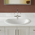 thumbnail image 3 of DV-1DS0120 20'' x 17'' White Oval Vitreous China Drop-in Bathroom Sink with Overflow, 3 of 13