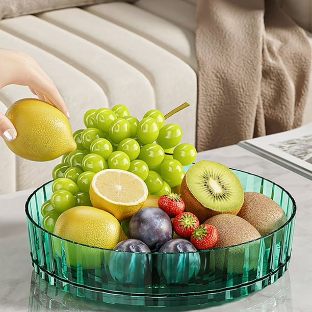 Especiero giratorio de 360° | Organizador giratorio Lazy Susan | Armario de cocina de plástico transparente para especias, cosméticos y artículos de despensa | 21,5 x 21,5 x 4 cm