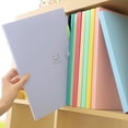 thumbnail image 2 of Carpeta multifuncional de color caramelo, bolsa de archivo de múltiples capas de plástico, 5 en el libro de datos, suministros de oficina, 2 of 5