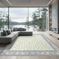 thumbnail image 2 of ODIKA 8'x10' Ultra-Soft Area Rug, Vintage Ditsy Stripe Butterfly Ribbon Details Scattered Delicate None Washable, Bare feet friendly, Silk-Touch for Bedroom, Under Sectional, 2 of 7