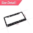 thumbnail image 2 of YOPTOP 2PCS Bling Car License Plate Frame  Sparkly Rhinestone Stainless Steel License Plate Cover/Holder  Universal for Most Cars  SUVs  Vehicles with Screw Set  Auto Accessories for Wome,black, 2 of 14