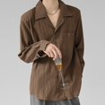 thumbnail image 1 of Lightweight Mens Long Sleeve Casual Shirt with Stripes for Everyday Use, 1 of 9