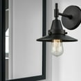 thumbnail image 2 of 447-1W-BK-M6-BK Innovations Lighting Railroad - 1 Light Wall Sconce-7.25 Inches Tall and 8 Inches Wide-Matte Black Finish-Matte Black Shade Color, 2 of 3