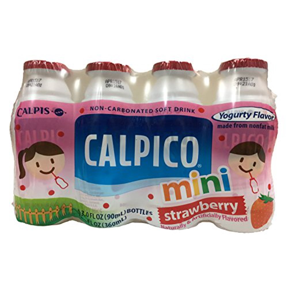 Calpico Mini NonCarbonated Soft Drink Yogurt Flavor 4 Individual