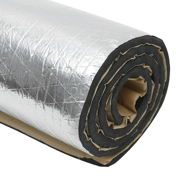 394mil 40"×80" Car Sound Deadener Mat & Heat Shield Insulation,Closed Cell Foam with Aluminum Foil for Car Roof Floor(21.52 Sqft)
