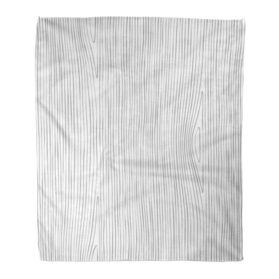 SIDONKU Throw Blanket Warm Cozy Print Flannel Board Wooden Pattern Wood Grain Abstract Curve Faux Comfortable Soft for Bed Sofa and Couch 50x60 Inches