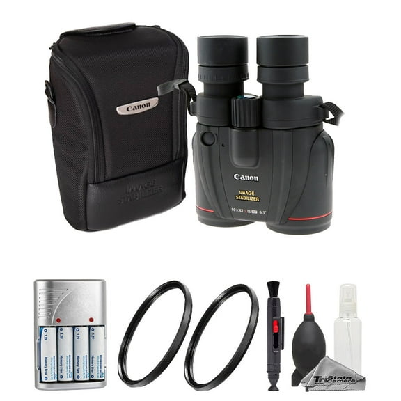 Canon 10x42 L IS WP Image Stabilized Binocular   Batteries w/ Rapid Charger   UV Filter   Cleaning Kit (Inetrnational Version)