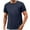 Navy, variant on ZhuoLiL Men's Shirts Casual Cotton Men's Round Neck Short Sleeved Short Sleeved Round Neck Top/Shirt