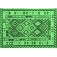 thumbnail image 1 of Ahgly Company Indoor Rectangle Southwestern Emerald Green Country Area Rugs, 7' x 10', 1 of 4