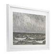 thumbnail image 2 of Stupell Industries Coastal Stormy Ripples at Sea White Framed Print Under Glass, 23 x 17, by Jacky Ngan, 2 of 8