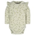 thumbnail image 5 of Gerber Baby Girl Long Sleeve Onesies Bodysuits, 2-Pack, Newborn - 12M, 5 of 8