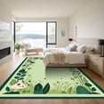 thumbnail image 3 of ODIKA 2'x3' Machine Washable Non-Slip Area Rug, Cottagecore Light Green High Traffic Rug with Pad, Green, 1035544, 3 of 8