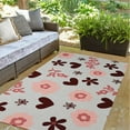 thumbnail image 5 of Simply Daisy 3' x 5' Gray Flowery Love Valentines Chenille Indoor/Outdoor Rug, 5 of 5