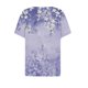thumbnail image 4 of Fiudx Tops para Mujer Blusa de Manga Corta Estampada a La Moda para Mujer, Blusas Informales con Cuello En V, 4 of 5