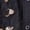Navy, variant on HLKJKLS Winter Clothing For Women New Chinese Embroidered 3/4 Sleeve Shirt Cotton Loose Mid Length Winter White M-3Xl