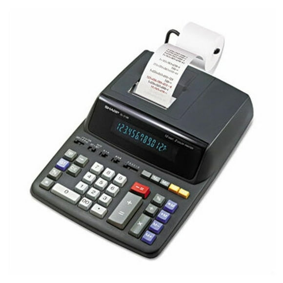 Sharp EL2196BL Standard Function Calculator, Black