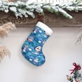 thumbnail image 6 of Salouo Watercolor Ships Print Christmas Stockings,Large Xmas Stocking Set of 1 Holiday and Farmhouse Stocking for Christmas Holiday Party Decoration(17.7*11 Inch), 6 of 7