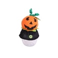 thumbnail image 2 of Bearachild Tarro de caramelo de tela de PVC, botella de almacenamiento de tamaño compacto, artesanía transparente, diseño, latas de comida, Kits de decoración para fiestas Forma de calabaza Bearachild HA068071-01, 2 of 6