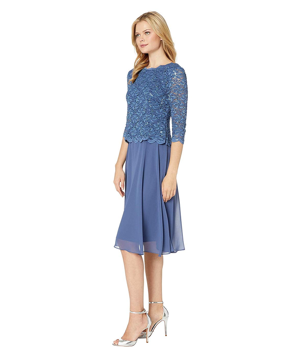 alex evenings mock two piece dress