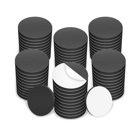 Adhesive Magnetic Discs - Round Magnetic Discs with Adhesive Backing - Magnetic Adhesive Dots Great for Crafts! Magnetic Discs are Great to use at Home, Office, School & More!(1/2 inch, 8 Pieces)