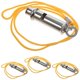 thumbnail image 4 of 4Pcs Stainless Steel Whistles for Sports Use Silver Color Compact and Reliable, 4 of 4