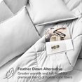 thumbnail image 3 of Bare Home Goose Down Alternative Comforter Set - 3 Piece Set - King/Cal King, Cloud Gray, 3 of 7