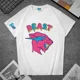 thumbnail image 5 of Camiseta de manga corta en blanco y negro de Mr Beast, de algodón de alta calidad, con cuello redondo y diseño de dibujos animados impresos para hombres y mujeres, 5 of 5