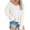 White, variant on QIPOPIQ Womens Sweaters Clearance Pullover Sweaters Off Shoulder Knitted Fashion Sweater Large Long Sleeve Comfortable V-Neck Loose Pullover Top Knitwear White M