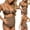 Brown, variant on Maternity Swimsuit For Back Tie Adjustable Conservative Floral Print Bathing For Pregnancy Beach Hot
