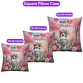 thumbnail image 3 of Hello Valentine’s Day Shetland Sheepdog Flower Crown Romantic Pink Floral Pillowcase Double Sided Sheltie Dog Lover Gifts Pillow Case Covers - 00031, 3 of 3