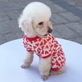 thumbnail image 6 of Walbest Pet Dog Jumpsuit Love Heart Print Round Neck Outfit Pet Pajamas Puppy Clothes for Small Medium Large Dogs, 6 of 7