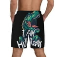 thumbnail image 4 of Fotbe Hungry Tyrannosaurus Men’s Swim Trunks Quick Dry Swim Shorts Board Shorts with Mesh Lining-Large, 4 of 9