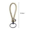 thumbnail image 3 of Car Keychain Faux Leather Handcrafted Braided Car Keychain with Faux Leather Design Versatile Stylish Key Accessory for Women Durable for Fashionable, 3 of 8