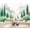 Color 2, variant on Wallpaper Misty Black White Forest Landscape Dense Trees Fog Peel and Stick Wall Murals 100"H x 144"W Removable PVC Wall Paper Self-Adhesive Wall Paintings Art Decor for Bedroom Living Room