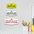 thumbnail image 5 of Signs ByLITA Fancy Home of a Proud Veteran Easy Installation | Honor Veterans with Military Signs | US Pride | Businesses and Homes Sign (Black) - Large, 5 of 8