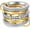 D, variant on Gold Stackable Rings for Women Non Tarnish  Ring Hypoallergenic Interlocking Mixed Metals Stacked Ring Set Size 6-11 Jewelry Gifts