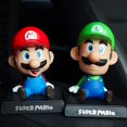 thumbnail image 1 of Figura de juego de Mario Bros y Luigi, modelo de estatua de PVC de 10cm con cabeza agitadora, adornos para el hogar y el coche, 1 of 1