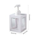 thumbnail image 3 of IPEWLEX 500ml Refillable Pump Bottle - Plastic Lotion Soap Dispenser for Bathroom, Shampoo, Body Wash, Hand Soap - White, 3 of 6