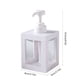 thumbnail image 3 of Dispensador de Jabón de Plástico Rellenable de 500 Ml, Envase Vacío para Loción y Líquidos, Ideal para Baño, Cocina, Champú, Gel de Ducha y Jabón de Manos, Color Blanco., 3 of 6