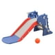 thumbnail image 4 of Dinosaurio en forma de tobogán Escaleras Juguetes de desarrollo Juego de deslizamiento suave Material didáctico Diapositivas Juguete para guardería Azul SM SunniMix Tobogán interior, 4 of 8