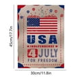 thumbnail image 3 of God Bless America Independence Day Patrioctic Linen Garden Flag 12 X 18 Inch Double Sided Memorial Day Floral Yard Flag Vertical Home Yard Outdoor Decoration, 3 of 9