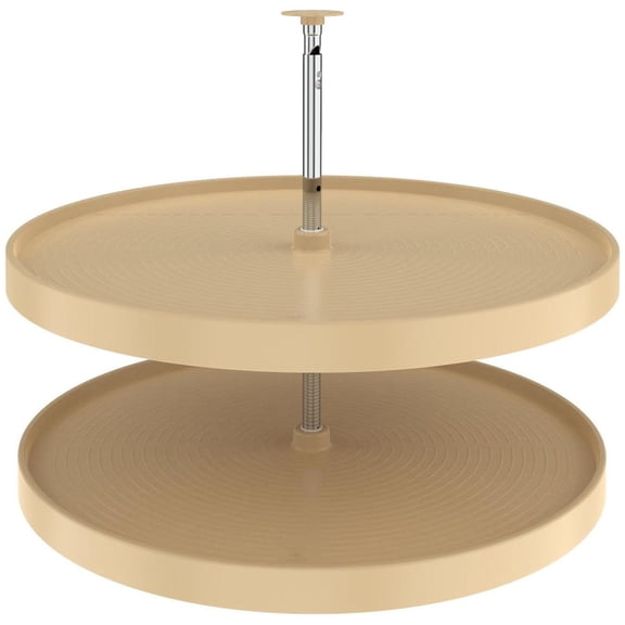 Rev-A-Shelf Ld-2062-32-1 Lazy Daisy Polymer 32" Full Circle 2 Shelf Lazy Susan Set -