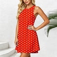 thumbnail image 5 of Enjoytime Polka Dots Summer Dresses for Women Crew Neck Sleeveless Tank Mini Dress Beach Casual Sundress 2026, 5 of 6