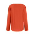 thumbnail image 3 of Long Sleeve Shirts for Women Fall Fashion 2026 Dressy Casual Blouses Trendy Pleated Tunic Tops for Leggings Saffron M, 3 of 5