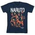 thumbnail image 1 of Naruto Character Squad Youth Navy Blue Graphic Tee-M, 1 of 2