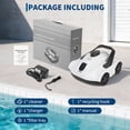 thumbnail image 4 of Cordless Robotic Pool Cleaner for Above Ground Pools – 130 Min Runtime, Self-Parking Automatic Pool Vacuum, Lightweight Portable Design, 4 of 7