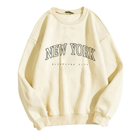 Graphic Womens Top Basic Cotton Oversized Sweatshirts For Women Crewneck Casual Cozy Sweater For Women Deals Of The Week Clearance